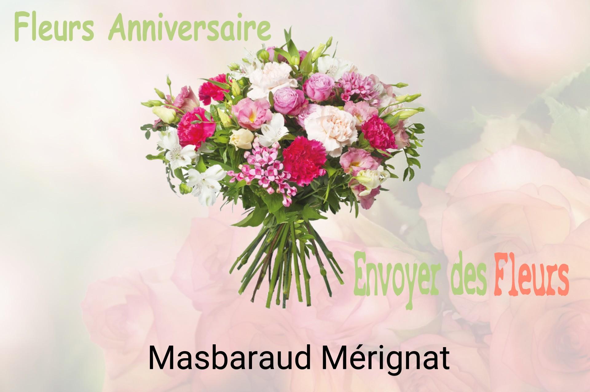 Bouquet de fleurs d’anniversaire livré à Masbaraud-Mérignat